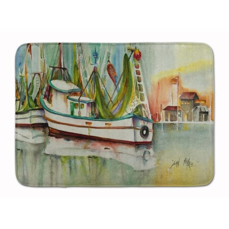 Carolines Treasures Ocean Springs Shrimper Machine Washable Memory Foam Mat JMK1068RUG